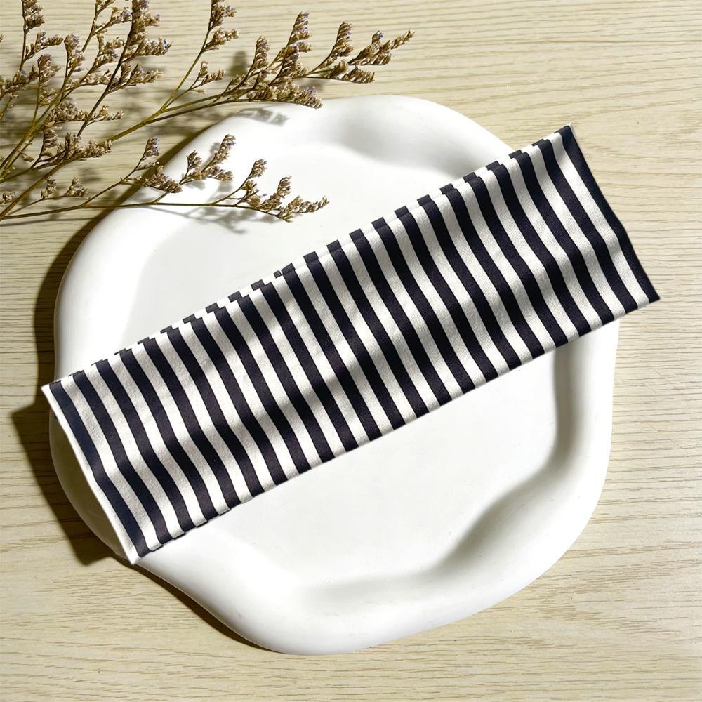 New Sweat Absorbing Stripe Headband Stretchable Anti-Slip Sports Headband Polyester Fitness Sweat Bands