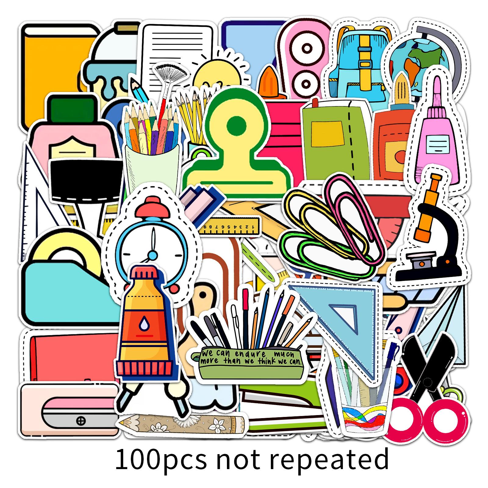 

100 персонализированных наборов канцелярских товаров «сделай сам» с героями мультфильмов, креативные наклейки для скутеров, мотоциклов, велосипедов и автомобилей