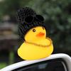 Wonuu Rubber Duck Car Ornaments Yellow Duck Car Dashboard Decorations with Propeller Helmet for Christmas Decor and Home Decorations for Adults