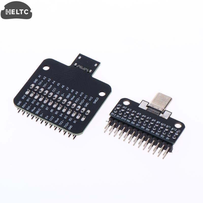 TYPE-C Male And Female Header Test Board Double-sided Positive And Negative Insertion Row Pin 24P Male To Female USB3.1 Adapter