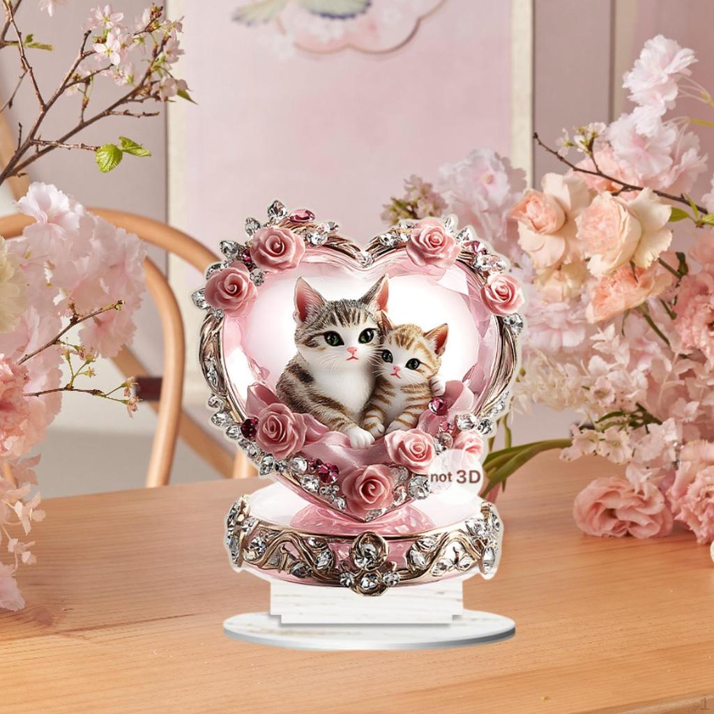 2D Acrylic Ornamas Art Ornaments Ornament Collectable Decoration Plagal for Drassing Bedroom Shelf