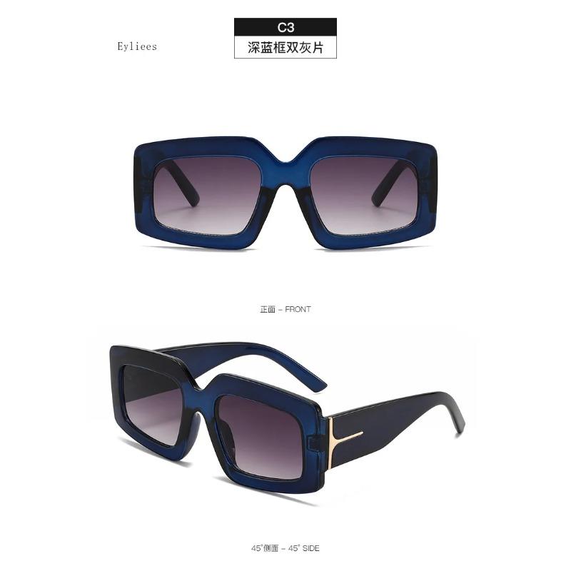 Fashion Square Sunglasses For Women Luxury Designer Big Frames Sunglasses Ladies Retro Shades Female Eye Spectacles Uv 400 Protection