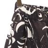 marimekko linen Overall handle Pants 34 black Waist rubber Women Used