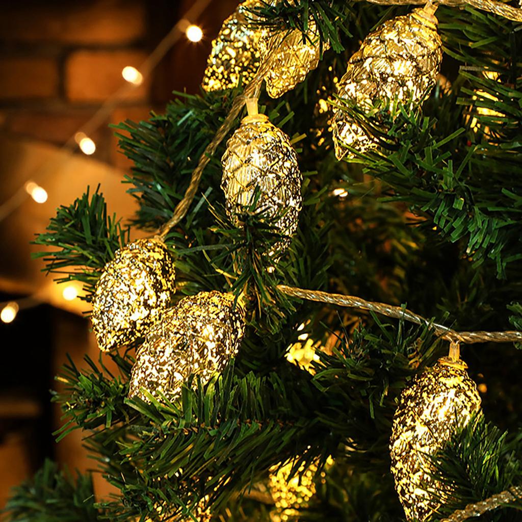 Golden LED Decorative Light String Pendant Light Post Ligh Battery Box Light String And Holiday Decoration