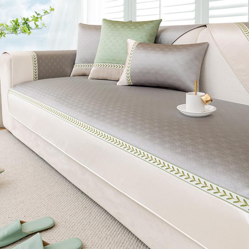 Ice Silk Sofa Cushion Summer Summer Mat Cushion Summer Sofa Cover Non-Slip Cool Seat Pad Cover Towel