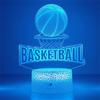 3d İllüzyon Gece Lambası Basketbol Topu Hologram Akrilik Gece Lambası Oda Dekorasyonu için Öğrenci Yatak Odası Gece Lambası için Eşsiz Hediye