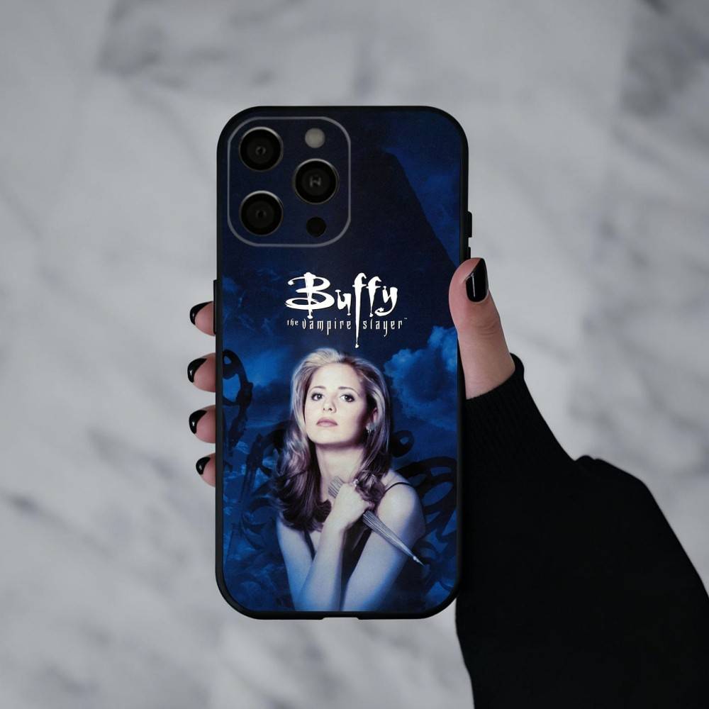 B-Buffy the V-Vampire Slayer   Phone Case Silicone Soft For IPhone 17pro 16 15 14 13 12 11 X XR Plus Pro Max Plus