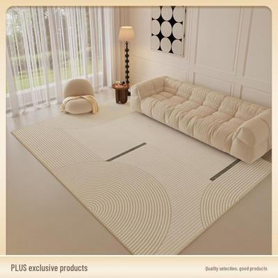 2024 New Cream-Style Velvet Carpet for Living Room and Bedroom