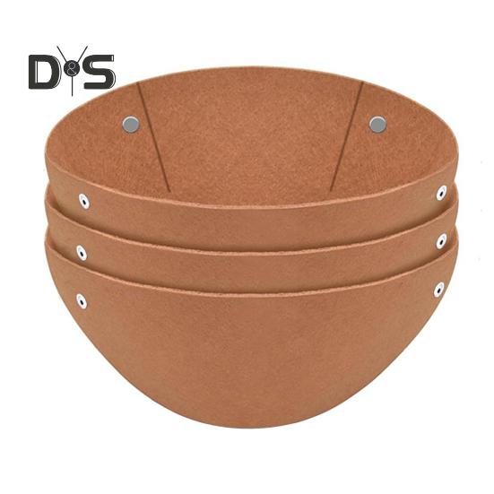 

3 шт. войлочная подкладка для цветочного горшка, прочный материал, простой в использовании, предотвращает гнездование птиц, подкладка для подвесного цветочного горшка 12Inch