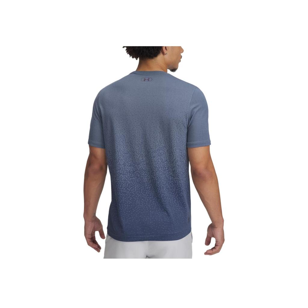 Under Armour Vanish Elite Seamless Fade Comfortable Soft Skin-Friendly Fashion Logo Solid Color Gradient Breathable Short Sleeve T-Shirt 1385805-466