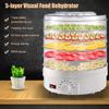 220V 350W 3/5 Layer Dried Fruit Vegetables Herb Meat Machine Household MINI Food Dehydrator Pet Meat Dehydrated