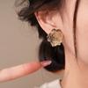 Rose Flower Flower Earrings Resin Women Earrings Exquisite Floral Stud Earrings  Women