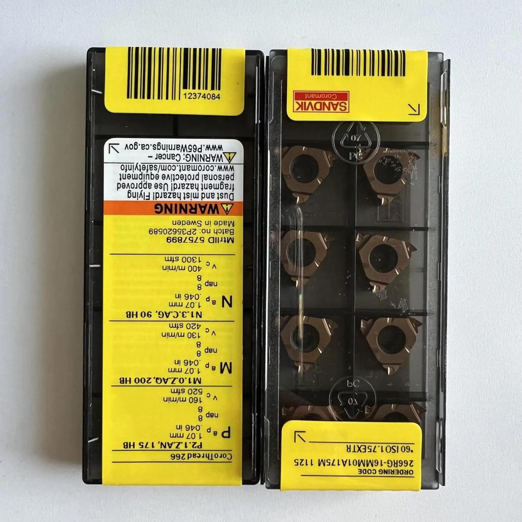 Original Sandvik / 266RG-16MM01A175M 1125 /Carbide CNC Blade 10 PCS