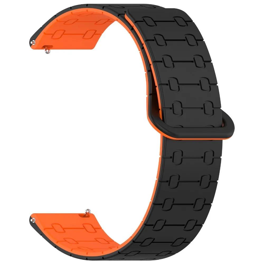 22mm Magnetic Silicone Strap For Huawei Watch GT6 5Pro GT5 46mm Sport Band For Redmi Watch 5 Active/5 Lite For Amazfit Balance