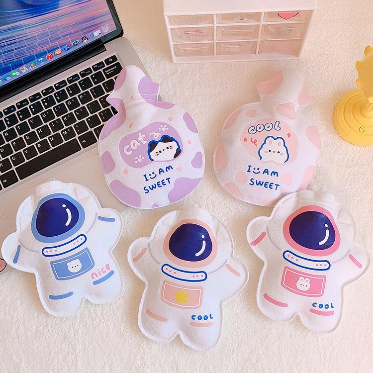 

Мультяшный астронавт Космонавт Бутылка с горячей водой Портативный студент Горячий холодный компресс Теплый живот Мешок с теплой водой Грелка для рук Девушки Продукты