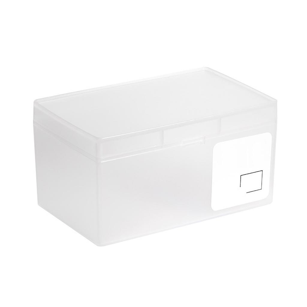 Plastový úložný box na karty Stolní kosmetický organizér s víkem pro studentskou kolej, kancelář
