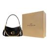 Coach Chain Tabby 26 Removable Chain Shoulder Strap Leather Shoulder Bag Medium Women shoulder bag Black CY919-B4BK