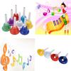 Handbell Hand Bell 8 Note Metal Colorful Kid Children Musical Toy Percussion Instrument