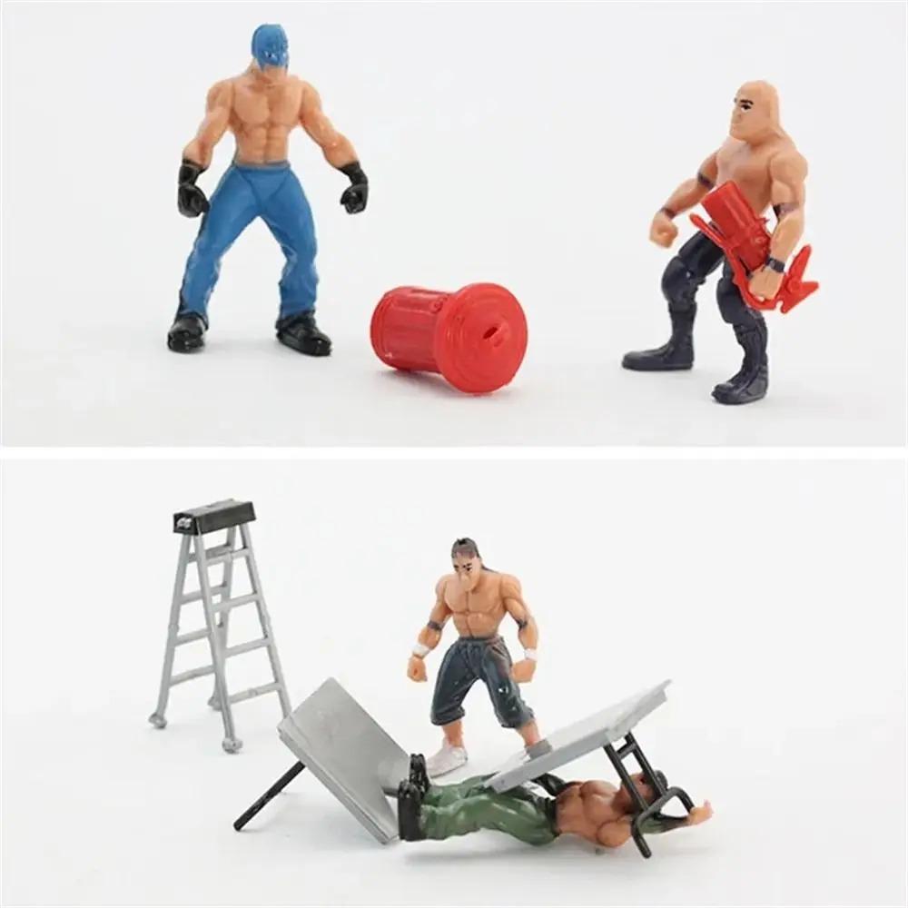 32PCS Wrestling Action Figures for Boys 8-12 Playset, Safe and Durable Toys, Comes with Wrestling Ring, Realistic Action Figures