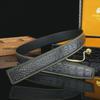 Authentic Crocodile Leather Belt - Durable, Versatile, Casual & Business, 3.8 Cm Wide