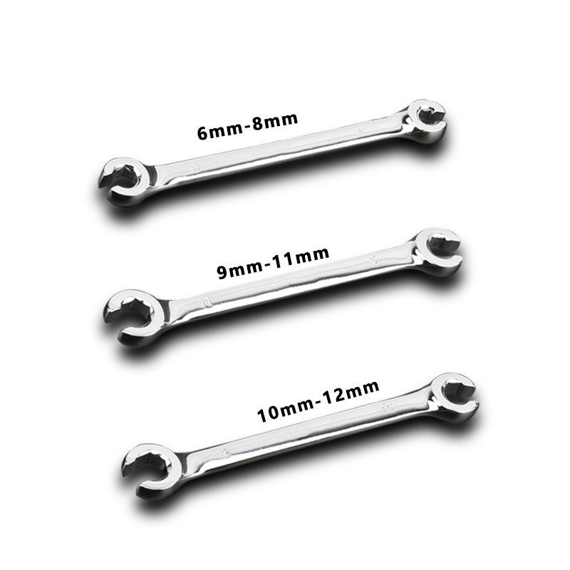 Double-Ended Hydraulic Brake Hose Wrench for Disassembly