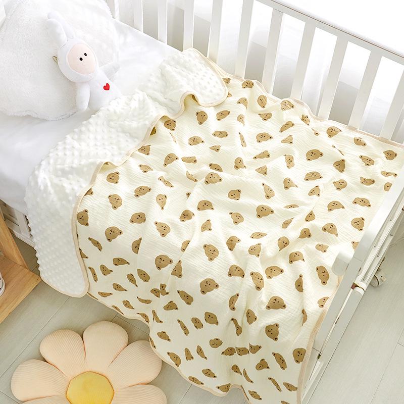 

Детское марлевое одеяло: Мягкое одеяло для новорожденных Comfort & Hug 100x100 cm