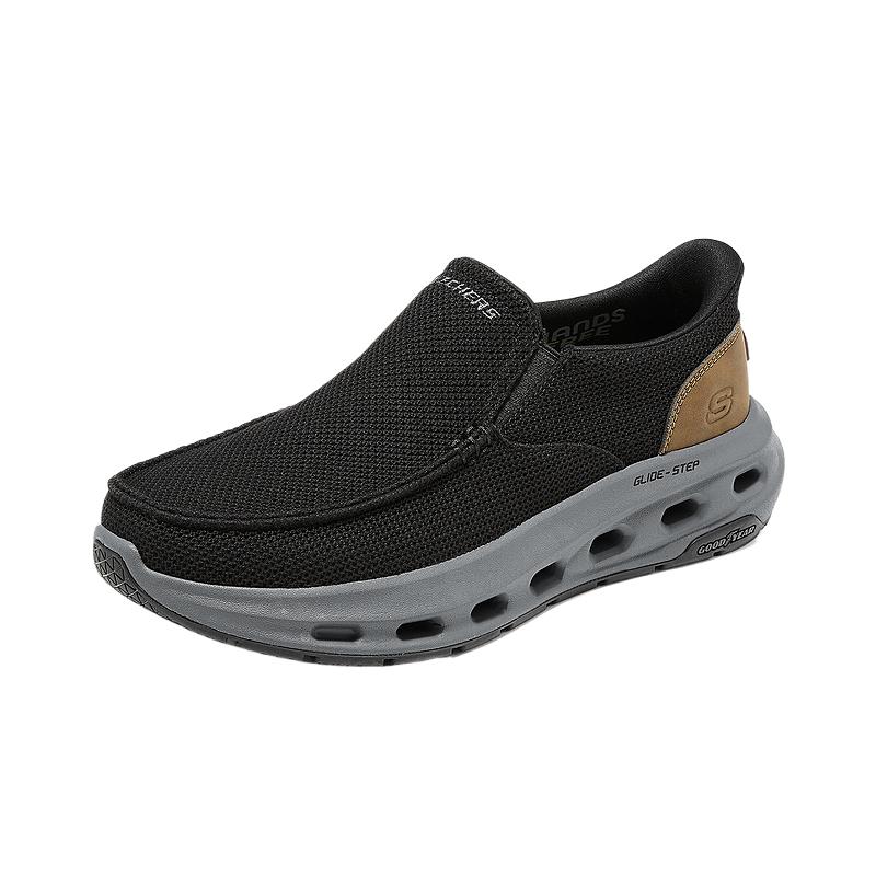 Skechers Scarpe casual versatili, semplici e comode da uomo USA Scarpe da uomo 205770-BLK