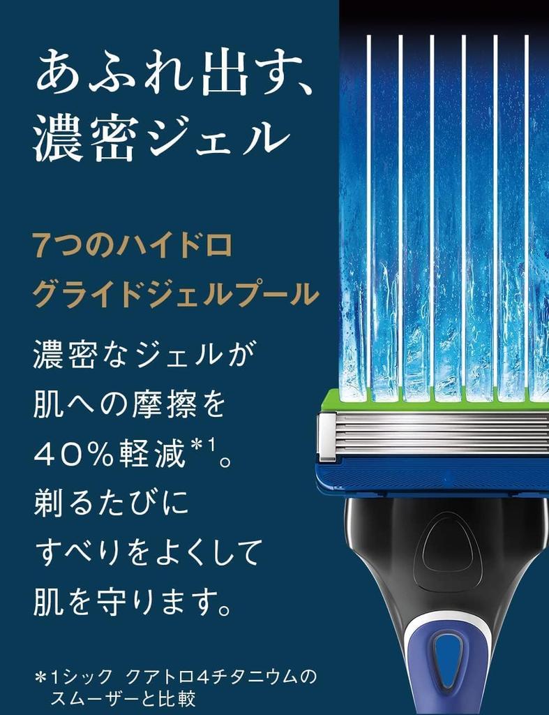 Hydro Schick Hydro 5 Premium Sensitive Skin Replacement Blades with Skin Guard 5 Blades Blue (4 Pieces)