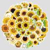50 Sunflower Graffiti Stickers Suitcase Car Notebook Refrigerator Water Cup Waterproof Decorative Stickers