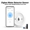 Slimme Waterleksensor Tuya Zigbee 3.0 Overstroming Lekdetector Alarm App Afstandsbediening Overstroming Overloop Voor Keuken Badkamer