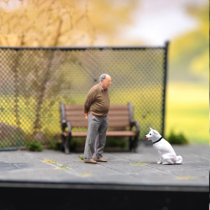 1/64 Scale Miniature Scene Model Handcrafted Exquisites Resins People Scene Figure For Home Decoration And Display