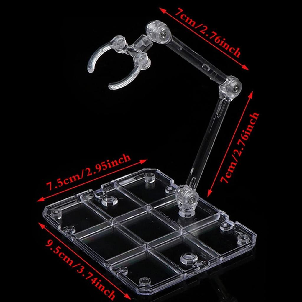Action Figure Stand,Doll Model Display Holder Base Doll Support for HG RG SD SHF Gundam 1/144 Toy Collectible Display Storage
