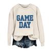 Unisex Fashion Printed Round Neck Long Sleeve Sweatshirt Pullover for Casual Everyday Wear