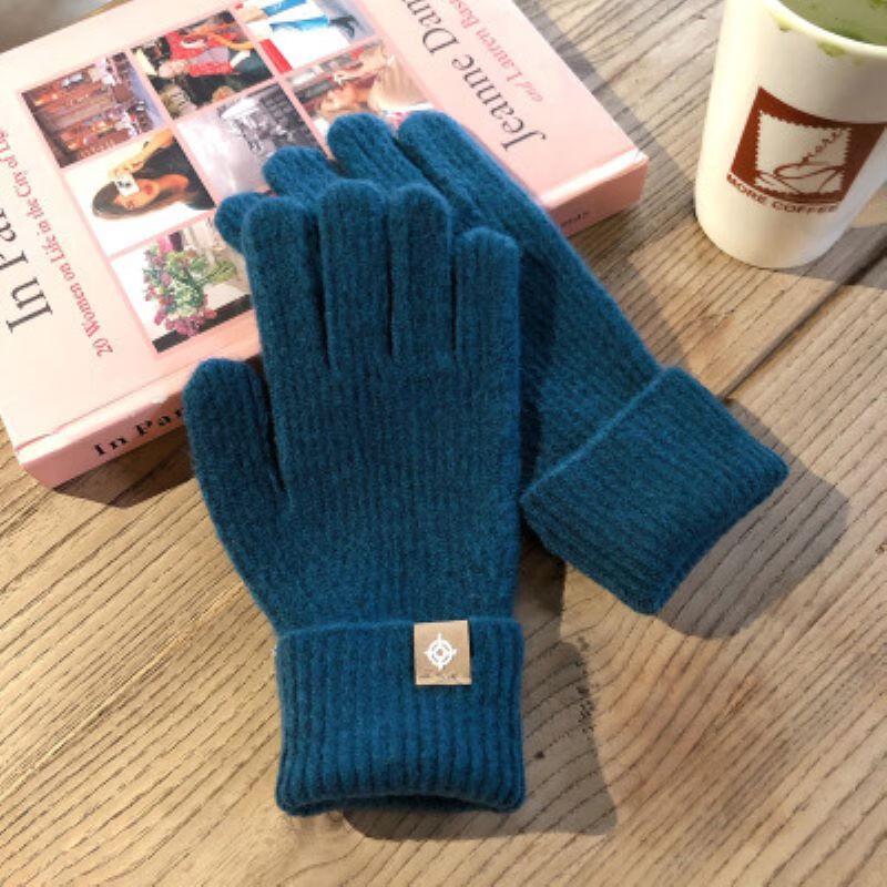 Вязаные перчатки без пальцев Miling с сенсорными вставками One Size