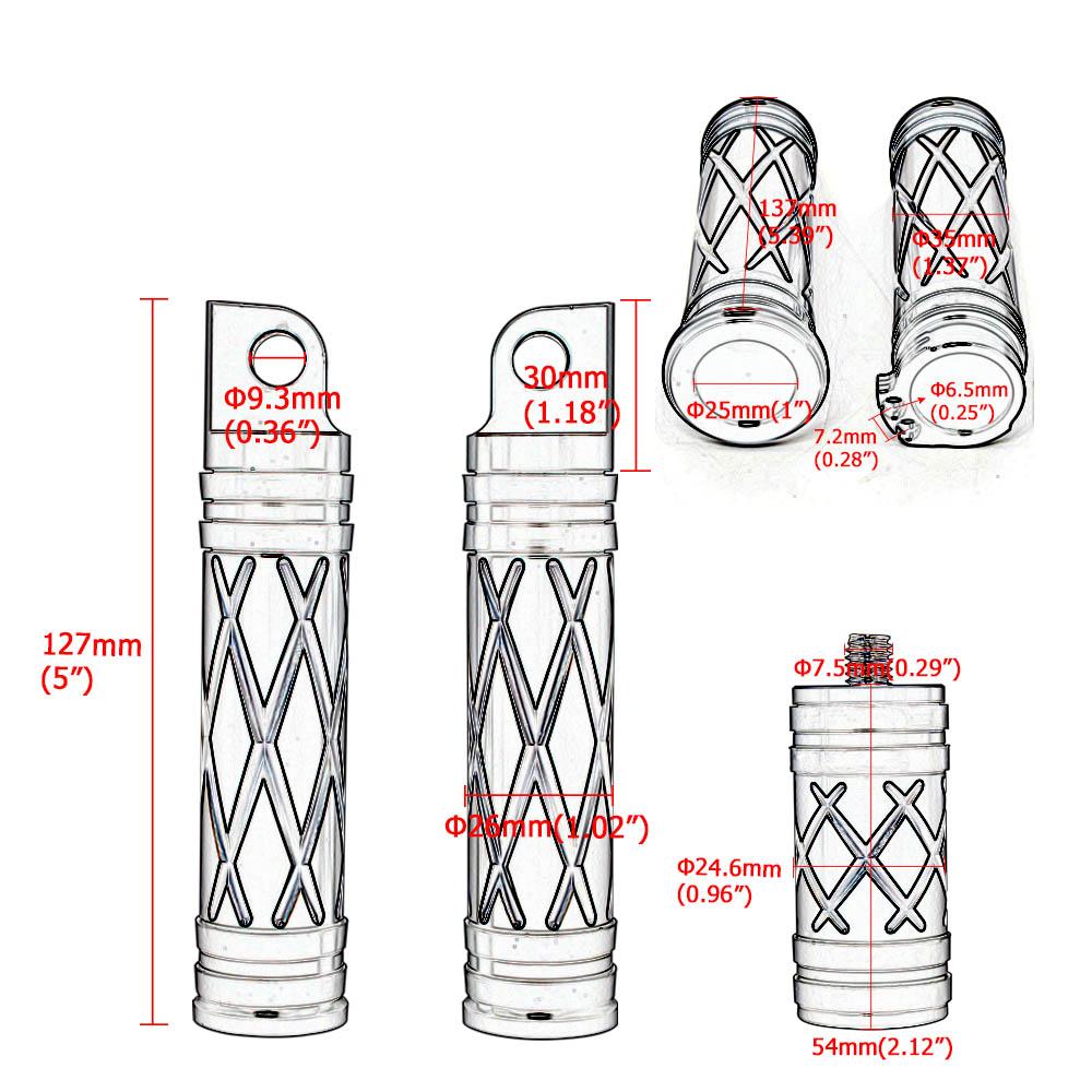 Motorcycle Handlebar Grips Footrest Foot Pegs+Shifter Peg Nail For Harley Sportster XL883 1200 Touring Road King Dyna Softail