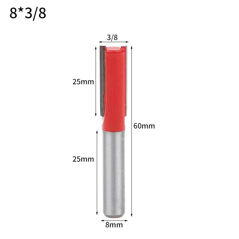 8mm Woodworking Trimmer Set: Double-Edged, Round Bottom, V-Shaped, Slotted, and Keyhole Engraving Knives