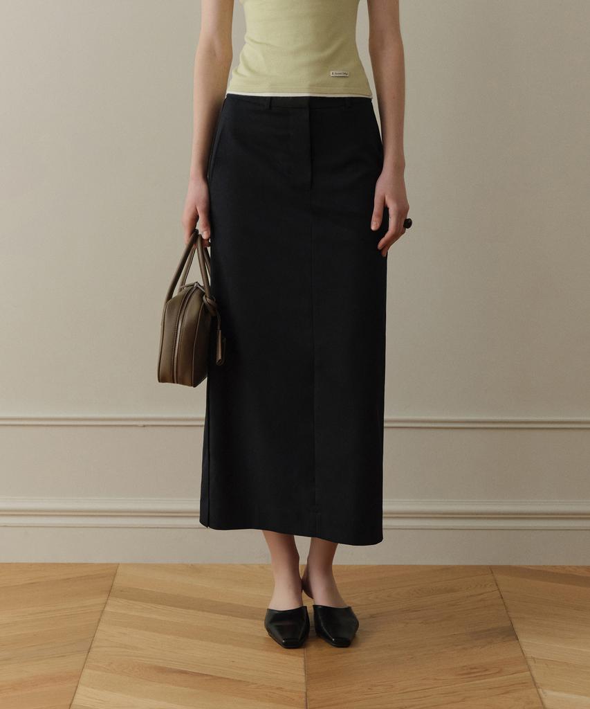 Poyueoaijeuonli Karin Maxi Skirt (Black)
