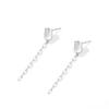 Advanced Sense Rose Tassel Earrings Light Luxury Tulip Flower Earrings Long Tassel  Earrings  Party