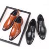 New Designer British Fashion Black Lace Up Pointed Shoes Flat For Men Dress Formal Wedding Prom Oxford Zapatos Hombre