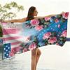 Elements Of The American Flag Beach Towel Small To Large Quick Dry Sand Free Beach Blanket For Adults Women Men Suit For Fitness