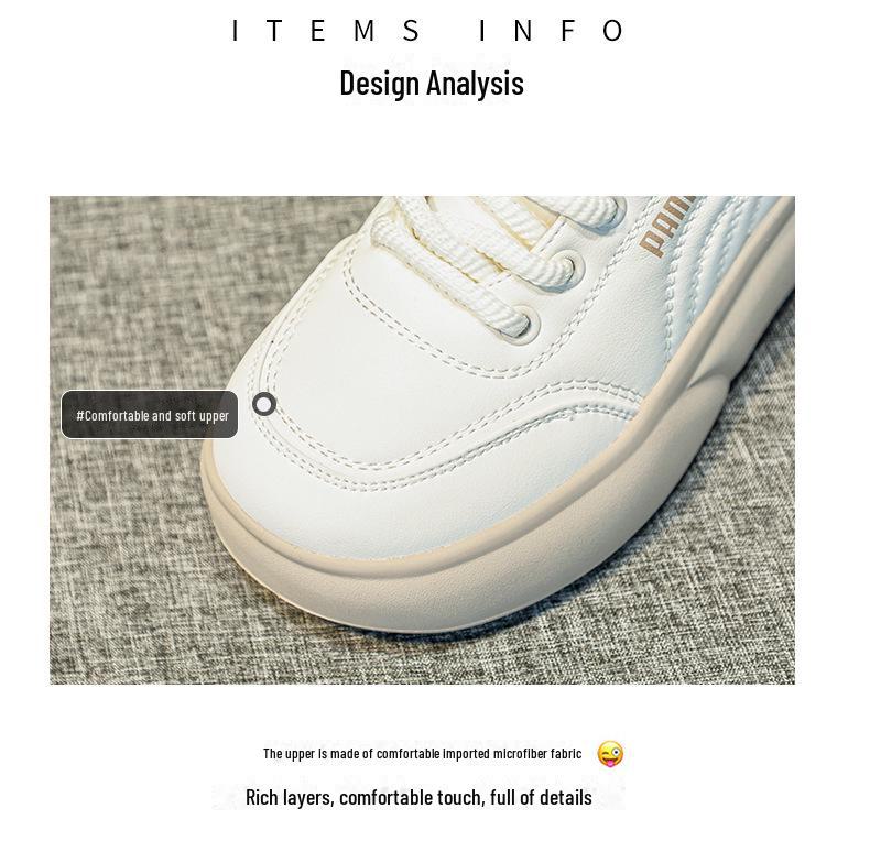 Women's 2024 Spring Magnetic Vibration Massage Shoes - Casual, Thick-Soled, Versatile Sports Shoes In White with Plus Velvet