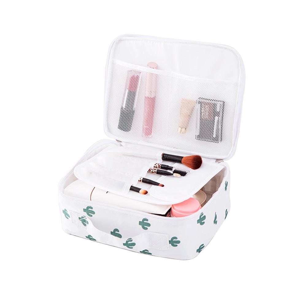 TOP-MART Podróżna Wodoodporna Kosmetyczka Kwiat Flamingo Mini Torebka Do Mycia Torebka Wystrój Domu