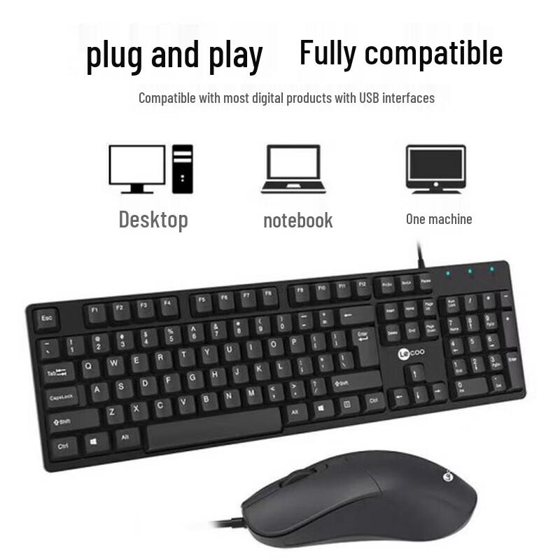 Lenovo Lecoo CM101 Wired Keyboard Mouse Combo