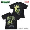 EVERSOUL Marvel Short Sleeve T-Shirt, Hulk, Avengers, Captain America, Venom, American Comic Character Goods, Gift, Men's, Black, XL [Parallel Import]