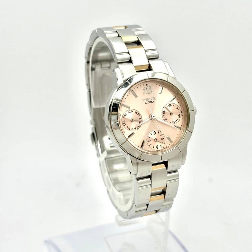 Used [New Battery] CITIZEN Citizen Wicca Women's Watch Pink Day Date 6329-S004942 361122