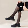 Women's Knee High Stockings for Air Conditioned Rooms Thin Seamless Over The Knee Long Stockings Cat Paw Pattern Anti Slip Anti Snagging Stockings