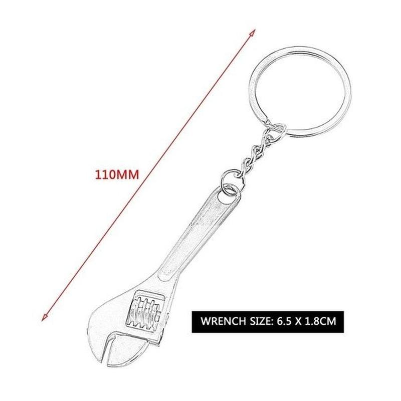 Creative Tool Wrench Spanner Key Chain Ring Keyring Metal Keychain Adjustable