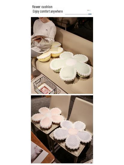 Cross-Border Ice Silk Velvet Flower Seat & Sofa Cushion