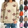 Unisex Fashion Print Crewneck Long Sleeve Sweatshirt Top for Casual Everyday Wear