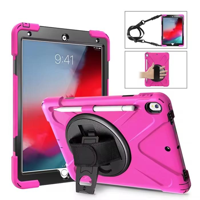 For iPad Pro10.5 Case Rugged Hybrid Armor Case Kickstand Shell Pencil Holder Tablet Cover for iPad Pro10.5